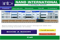 Tablet Screenshot of nandhotels.com